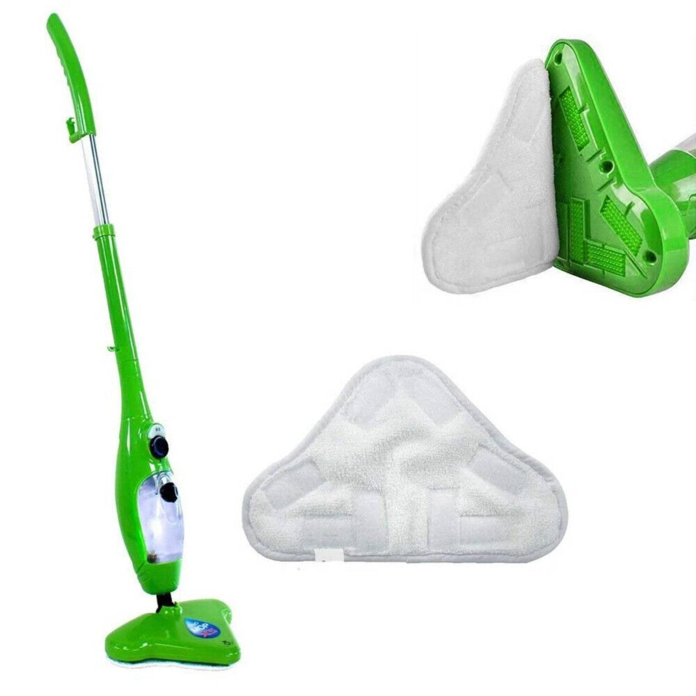 5PCS Stick On White Washable Cleaning Pads Microfiber For X5 Steam Mop H2O